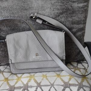 Kate Spade New York Cobble Hill Taryn Grey Leather Crossbody